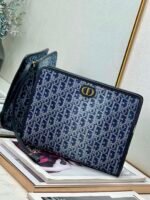 BOOK TOTE 26 IN BLUE MONOGRAM OBLIQUE JACQUARD - Image 4