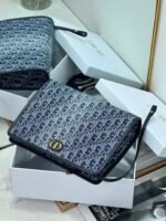 BOOK TOTE 26 IN BLUE MONOGRAM OBLIQUE JACQUARD - Image 14