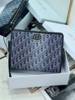 BOOK TOTE 26 IN BLUE MONOGRAM OBLIQUE JACQUARD - Image 8
