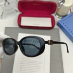 OVAL FRAME SUNGLASSES 58053 IN ACETATE - Image 2