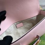 DIAMOND HORSEBIT SHOULDER BAG 24 IN LIGHT PINK CALFSKIN GOLD HARDWARE - Image 14