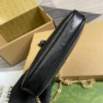 JACKIE NOTTE MINI BAG 19 IN BLACK CRACKED LACQUER CALFSKIN GOLD HARDWARE - Image 5