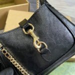 JACKIE NOTTE MINI BAG 19 IN BLACK CRACKED LACQUER CALFSKIN GOLD HARDWARE - Image 9