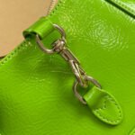 JACKIE NOTTE MINI BAG 19 IN LIME GREEN CRACKED LACQUER CALFSKIN GOLD HARDWARE - Image 6
