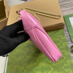 JACKIE NOTTE MINI BAG 19 IN PINK CRACKED LACQUER CALFSKIN GOLD HARDWARE - Image 2