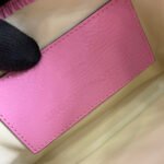JACKIE NOTTE MINI BAG 19 IN PINK CRACKED LACQUER CALFSKIN GOLD HARDWARE - Image 6