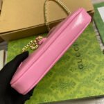 JACKIE NOTTE MINI BAG 19 IN PINK CRACKED LACQUER CALFSKIN GOLD HARDWARE - Image 17