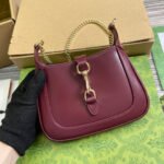 JACKIE NOTTE MINI BAG 19 IN BURGUNDY RED CALFSKIN GOLD HARDWARE - Image 12