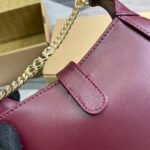JACKIE NOTTE MINI BAG 19 IN BURGUNDY RED CALFSKIN GOLD HARDWARE - Image 18