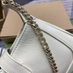 JACKIE NOTTE MINI BAG 19 IN WHITE CRACKED LACQUER CALFSKIN GOLD HARDWARE - Image 5