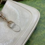 JACKIE NOTTE MINI BAG 19 IN WHITE CRACKED LACQUER CALFSKIN GOLD HARDWARE - Image 7