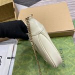 JACKIE NOTTE MINI BAG 19 IN WHITE CRACKED LACQUER CALFSKIN GOLD HARDWARE - Image 18