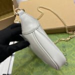 JACKIE NOTTE MINI BAG 19 IN WHITE CALFSKIN GOLD HARDWARE - Image 12