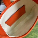 JACKIE NOTTE MINI BAG 19 IN ORANGE CRACKED LACQUER CALFSKIN GOLD HARDWARE - Image 12
