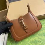 JACKIE NOTTE MINI BAG 19 IN TAWNY BROWN CALFSKIN GOLD HARDWARE - Image 12
