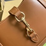 JACKIE NOTTE MINI BAG 19 IN TAWNY BROWN CALFSKIN GOLD HARDWARE - Image 8