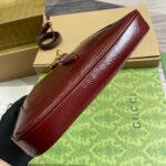 JACKIE SMALL SHOULDER BAG 27 IN WINE RED CRACKED LACQUER CALFSKIN GOLD HARDWARE - Image 14