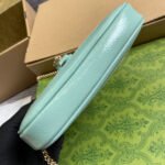 JACKIE NOTTE MINI BAG 19 IN MINT GREEN CRACKED LACQUER CALFSKIN GOLD HARDWARE - Image 2