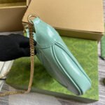 JACKIE NOTTE MINI BAG 19 IN MINT GREEN CRACKED LACQUER CALFSKIN GOLD HARDWARE - Image 3