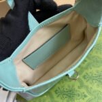 JACKIE NOTTE MINI BAG 19 IN MINT GREEN CRACKED LACQUER CALFSKIN GOLD HARDWARE - Image 5