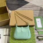 JACKIE NOTTE MINI BAG 19 IN MINT GREEN CRACKED LACQUER CALFSKIN GOLD HARDWARE - Image 15
