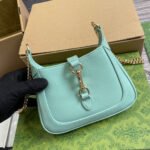 JACKIE NOTTE MINI BAG 19 IN MINT GREEN CRACKED LACQUER CALFSKIN GOLD HARDWARE - Image 7