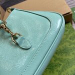 JACKIE NOTTE MINI BAG 19 IN MINT GREEN CRACKED LACQUER CALFSKIN GOLD HARDWARE - Image 8