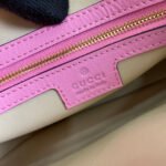 JACKIE SMALL SHOULDER BAG 27 IN PINK CRACKED LACQUER CALFSKIN GOLD HARDWARE - Image 13