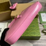 JACKIE SMALL SHOULDER BAG 27 IN PINK CRACKED LACQUER CALFSKIN GOLD HARDWARE - Image 6