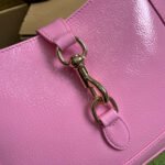 JACKIE SMALL SHOULDER BAG 27 IN PINK CRACKED LACQUER CALFSKIN GOLD HARDWARE - Image 7