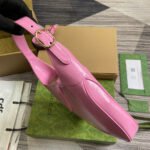 JACKIE SMALL SHOULDER BAG 27 IN PINK CRACKED LACQUER CALFSKIN GOLD HARDWARE - Image 8