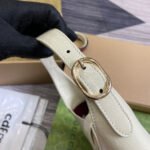 JACKIE SMALL SHOULDER BAG 27 IN WHITE CRACKED LACQUER CALFSKIN GOLD HARDWARE - Image 2