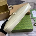 JACKIE SMALL SHOULDER BAG 27 IN WHITE CRACKED LACQUER CALFSKIN GOLD HARDWARE - Image 3
