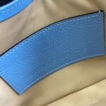 JACKIE NOTTE MINI BAG 19 IN OCEAN BLUE CRACKED LACQUER CALFSKIN GOLD HARDWARE - Image 4
