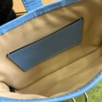 JACKIE NOTTE MINI BAG 19 IN OCEAN BLUE CRACKED LACQUER CALFSKIN GOLD HARDWARE - Image 9