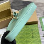 JACKIE SMALL SHOULDER BAG 27 IN MINT GREEN CRACKED LACQUER CALFSKIN GOLD HARDWARE - Image 11