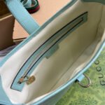 JACKIE SMALL SHOULDER BAG 27 IN MINT GREEN CRACKED LACQUER CALFSKIN GOLD HARDWARE - Image 15