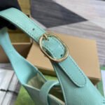 JACKIE SMALL SHOULDER BAG 27 IN MINT GREEN CRACKED LACQUER CALFSKIN GOLD HARDWARE - Image 8