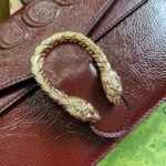 DYONYSUS SMALL SHOULDER BAG 28 IN WINE RED LACQUER EMBOSSED CALFSKIN SILVER HARDWARE - Image 13