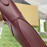 JACKIE MEDIUM SHOULDER BAG 35 IN WINE RED CALFSKIN GOLD HARDWARE - Image 3
