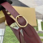JACKIE MEDIUM SHOULDER BAG 35 IN WINE RED CALFSKIN GOLD HARDWARE - Image 4