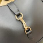 JACKIE MEDIUM SHOULDER BAG 35 IN BLACK CALFSKIN GOLD HARDWARE - Image 14