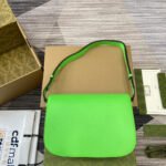 HORSEBIT 1955 SHOULDER BAG 25 IN THYME GREEN LAMBSKIN GOLD HARDWARE - Image 8