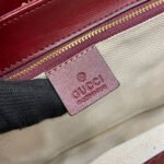 HORSEBIT 1955 SHOULDER BAG 25 IN WINE RED LAMBSKIN GOLD HARDWARE - Image 4