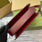 HORSEBIT 1955 SHOULDER BAG 25 IN WINE RED LAMBSKIN GOLD HARDWARE - Image 17