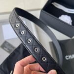 CHANEL 25S BELT 30 MM IN BLACK CALFSKIN 616606 - Image 6
