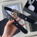 CHANEL 25S BELT 30 MM IN BLACK CALFSKIN 616607 - Image 2