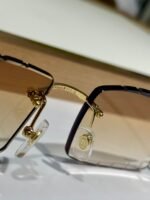 PANTHÈRE RECTANGULAR FRAME SUNGLASSES 563590 IN METAL - Image 7