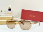 PREMIÈRE GEOMETRIC FRAME SUNGLASSES CT0621S IN METAL AND WOODEN - Image 14