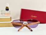 PREMIÈRE GEOMETRIC FRAME SUNGLASSES CT0621S IN METAL AND WOODEN - Image 18